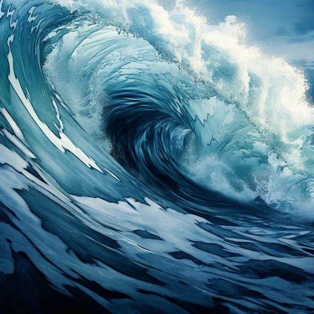 Surf En Crescendo: Olas Oceánicas En Movimiento