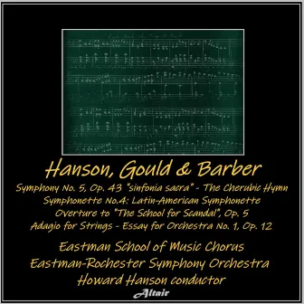 Hanson, Gould & Barber : Symphony NO. 5, OP. 43, 