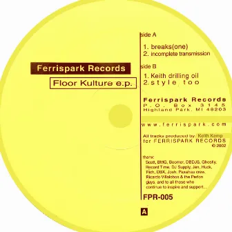 Floor Kulture EP by Keith Kemp