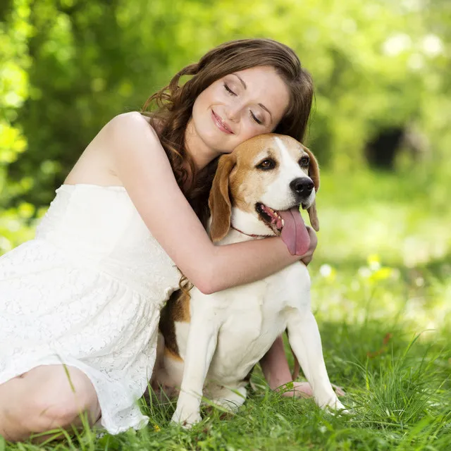 Human-Dog Bonding: Forest Canine Companionship with Singing Bowl