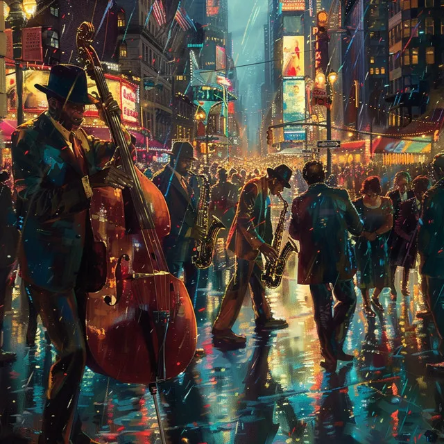 Ecos De Música Jazz: Ritmo De Noches Urbanas