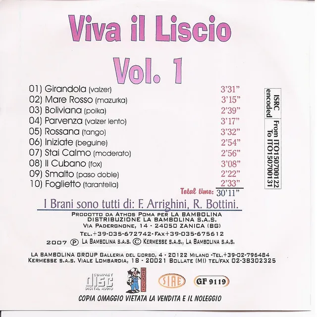 Viva Il Liscio Vol. 1