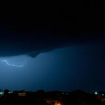 Strong Storm at Home to Sleep by Rainy Windows