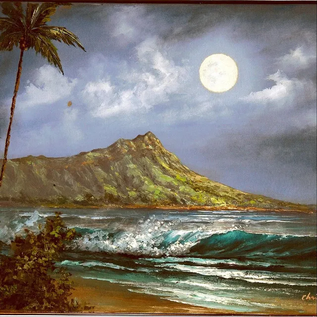 Moon over Diamond Head