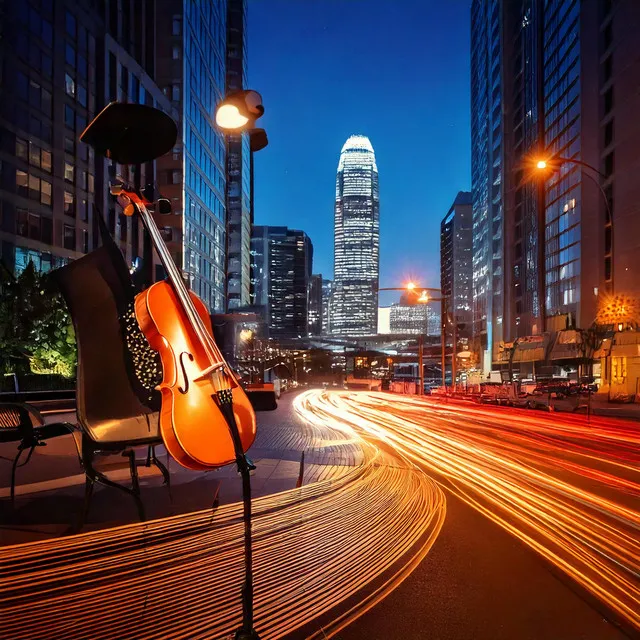 City Jazz Melodies: Nighttime Rhythmic Flow