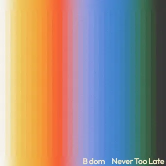 Never Too Late by B dom