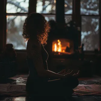 Meditación Junto Al Fuego: Latidos Binaurales Para Enfocar by Grabaciones de campo