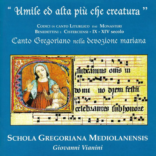 Umile ed alta più che creatura (Gregorian chant in Marian devotion)