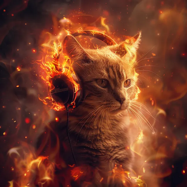 Feline Flame Serenity