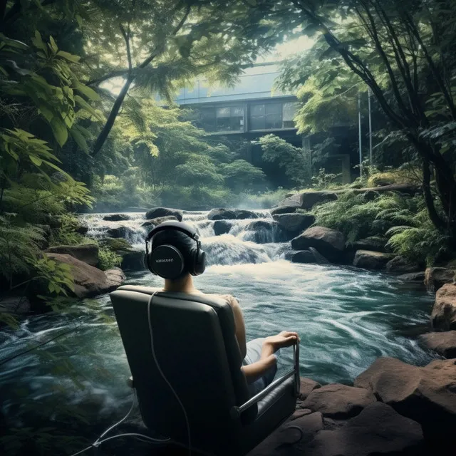 Binaural Water Relaxation: Gentle River Melodies