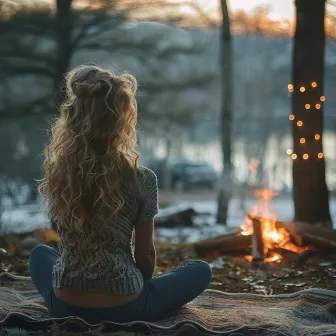 Meditación A La Luz Del Fuego: Relájese Y Libere El Estrés Con Llamas Relajantes by Sonidos del viento