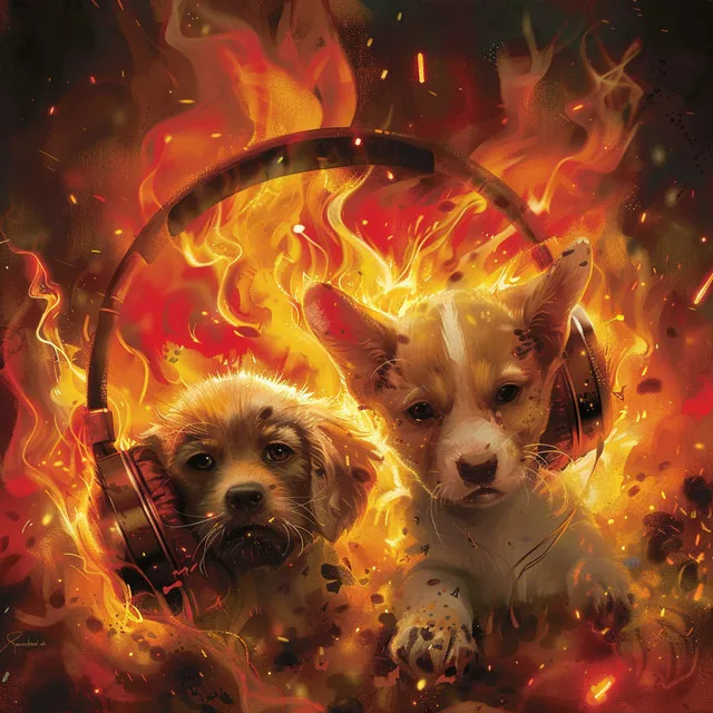 Pets in Warmth: Fire Soothing Music