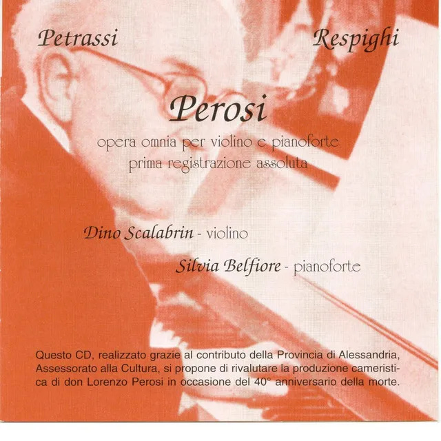 Petrassi, Respighi, Perosi: Opera Omnia Per Violino E Pianoforte