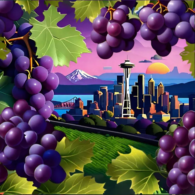 Dusk in Seattle (Grape Edition)