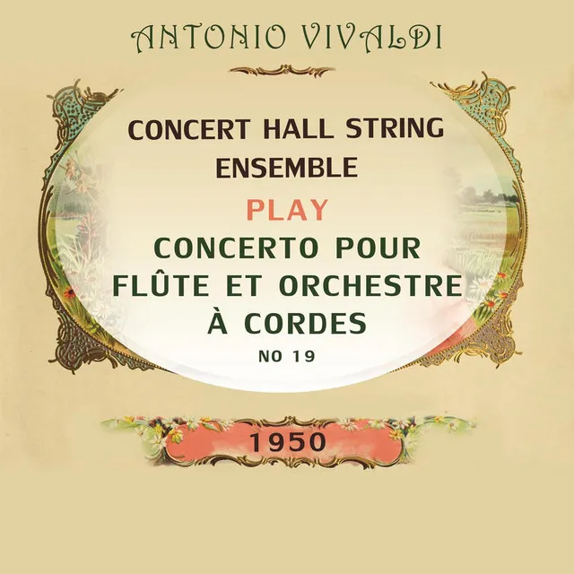 Concerto pour flûte et orchestre à cordes, Fanna VI/11, RV 441, P 440 C Minor, op. 44: Allegro moderato