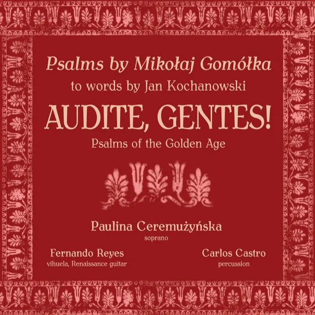 Melodie na Psalterz polski (Melodies on the Polish Psalter) (arr. F. Reyes for voice, guitar and percussion): Psalm 20: Wsiadaj z dobrym sercem, o krolu cnotliwy (Lett God the Lord heare thee)