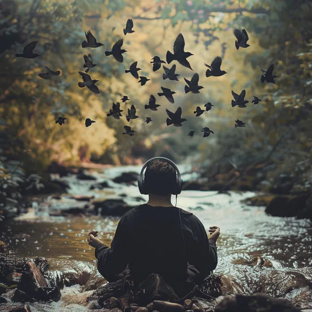 Binaural Creek’s Soothing Tunes: Birds and Nature’s Relaxation - 92 88 Hz