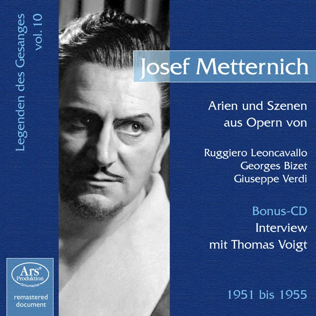 Legenden des Gesanges, Vol. 10: Josef Metternich (1951-1955)