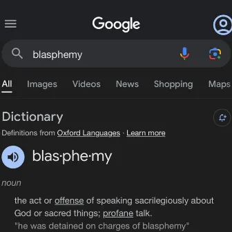 Blasphemy by A.K.S