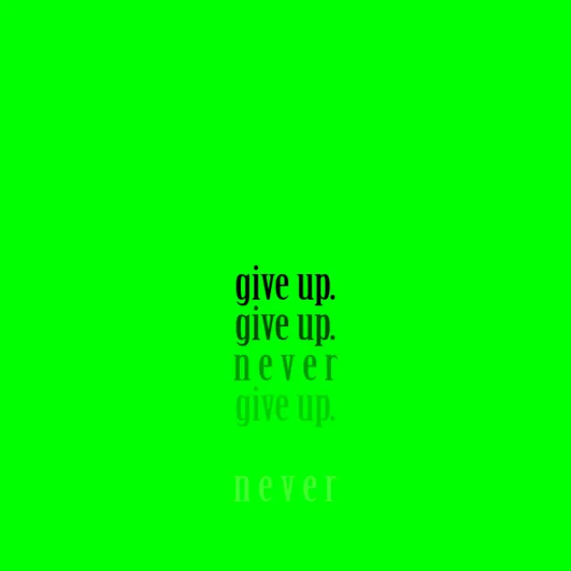 Never Give Up