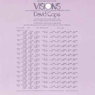 Visions - Music for Orchestra, 2 Pianos and Computer-Generated Tape: By David Cope by David Cope