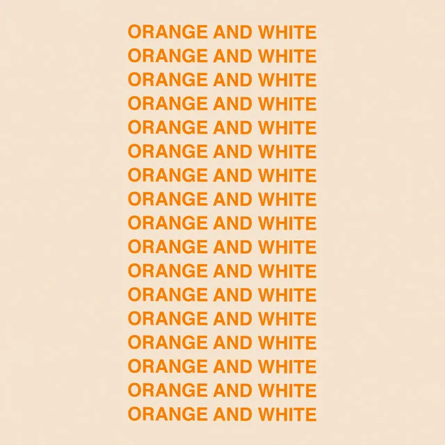 Orange And White