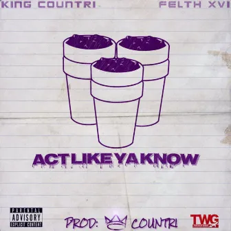 Act Like Ya Know (feat. Felth Xvi) by King Countri