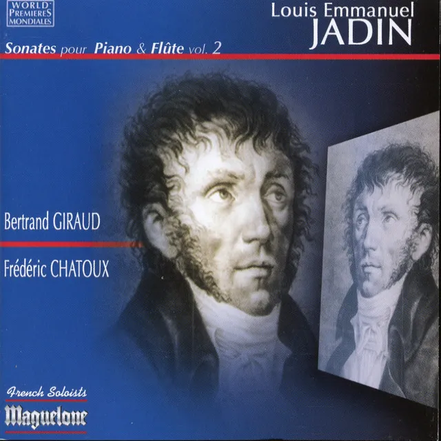 Jadin: Sonates pour Piano & Flute, Vol. 2