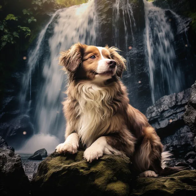 Waterfall Harmony: Musical Bliss for Pet Companions