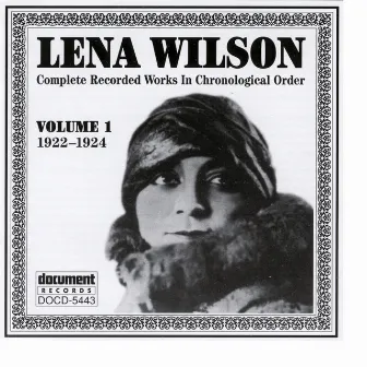 Lena Wilson Vol. 1 (1922-1924) by Lena Wilson