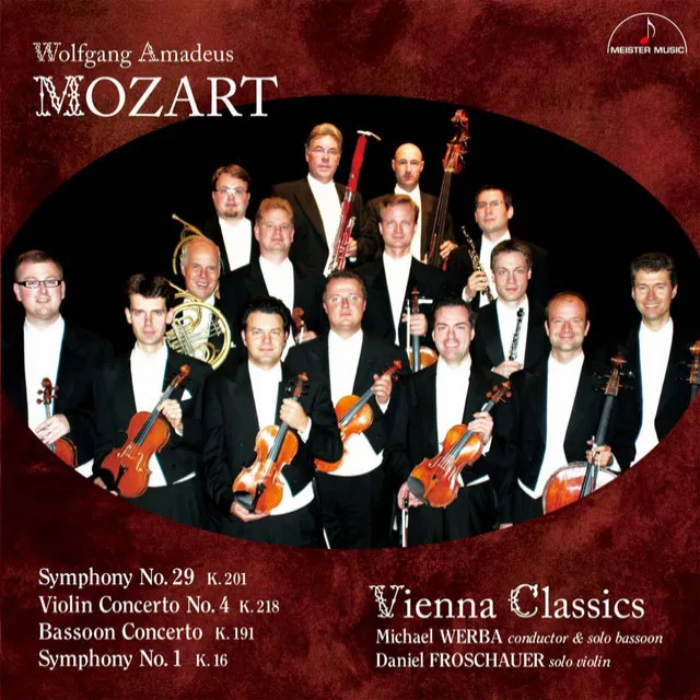 MOZART Symphony K. 201 & K. 16, Violin Concerto K. 218, Bassoon Concerto K. 191