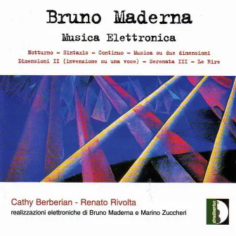 Maderna: Electronic Music by Cathy Berberian