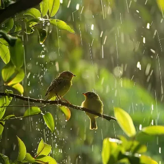 Binaural Rain Sleep: Soothing Bird and Nature Sounds by Green Rain