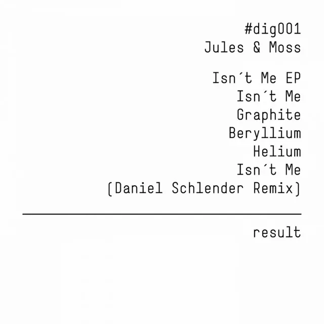 Isnt Me - Daniel Schlender Remix