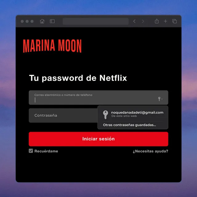 Tu Password de Netflix