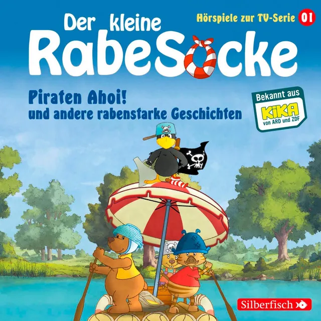 Piraten Ahoi! - Kapitel 02 - Piraten Ahoi!, Die Fußballwaldmeisterschaft, Das goldene Amulett (Der kleine Rabe Socke - Hörspiele zur TV Serie 1)