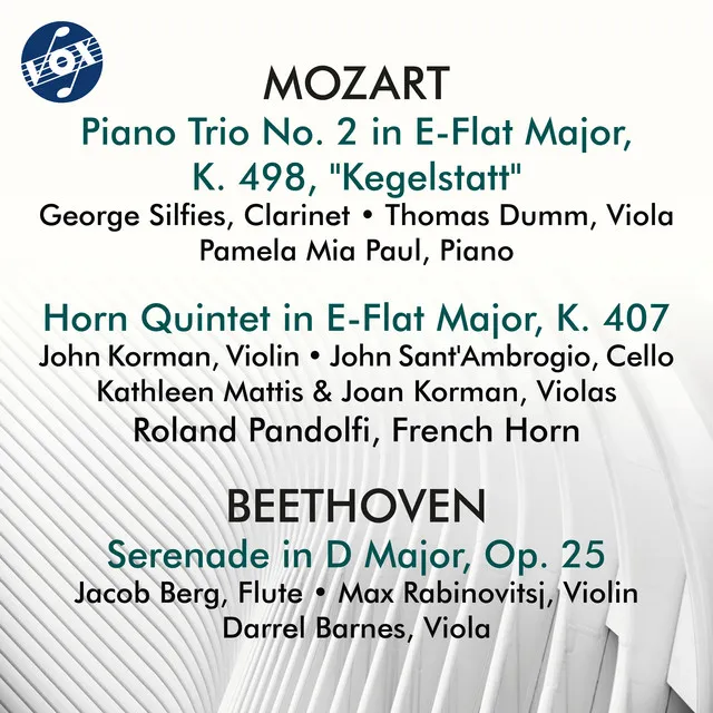 Mozart: Piano Trio No. 2, K. 498 