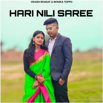 Hari Nili Saree by Vikash Bhagat