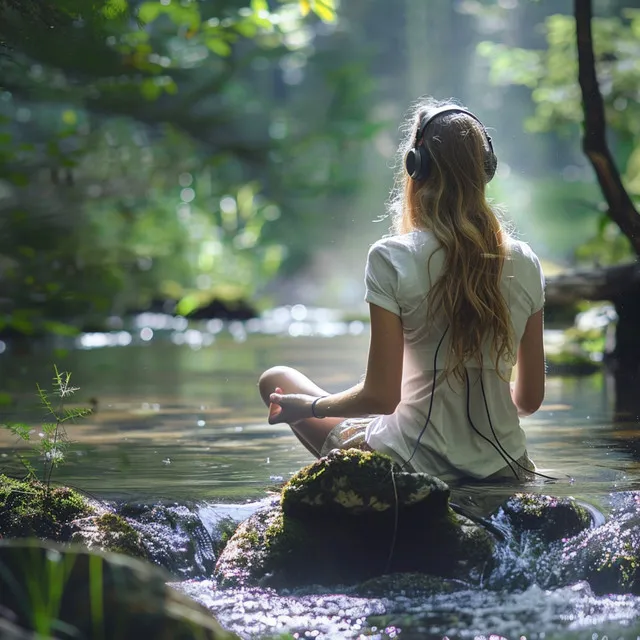 Streamside Serenity: Binaural Relaxation Flow