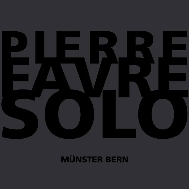 Pierre Favre Solo