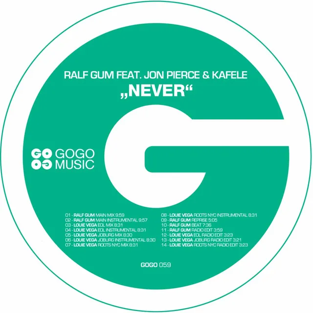 Never - Ralf GUM Main Mix