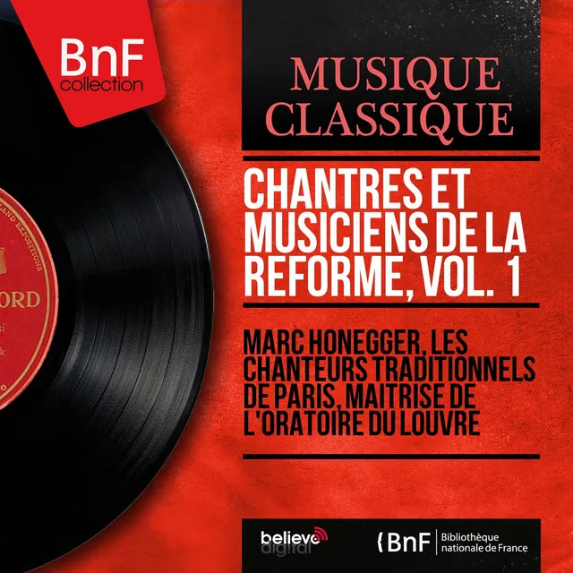 Chantres et musiciens de la Réforme, vol. 1 (Mono Version)