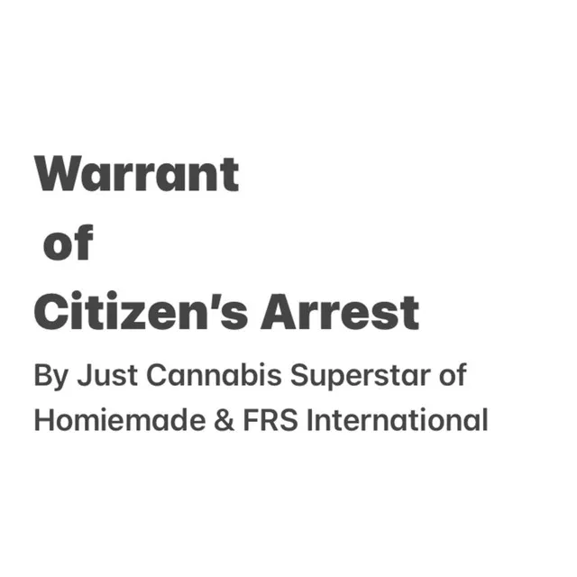 Warrant Of Citizen's Arrest