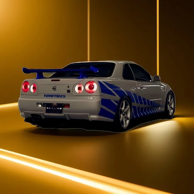 It's a Skyline Gtr R34 (Slowed)