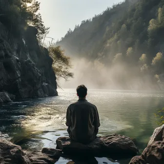 Meditación Del Arroyo: Serenidad En Aguas Atentas by Sonidos de la vida