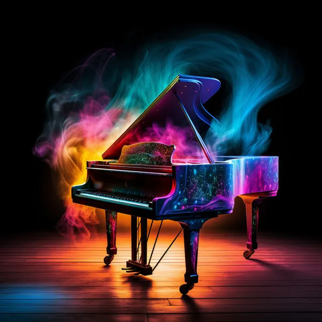 Piano Melodic Color Swirl