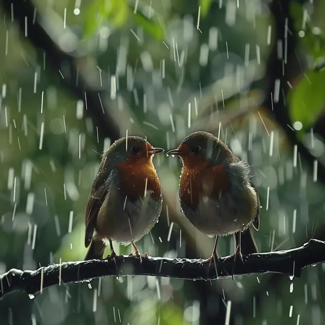 Forest Meditation in Rain and Birds