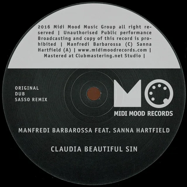 Claudia Beautiful Sin Feat. Sanna Hartfield - Sasso Remix