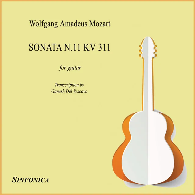 Sonata per pianoforte No. 11 in A Major, K. 331: II. Menuetto - for Guitar