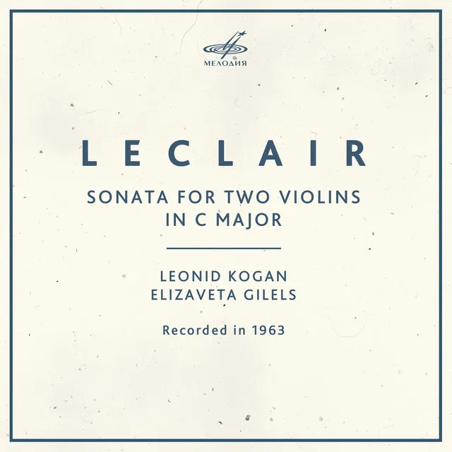 Leclair: Sonata for Two Violins in C Major